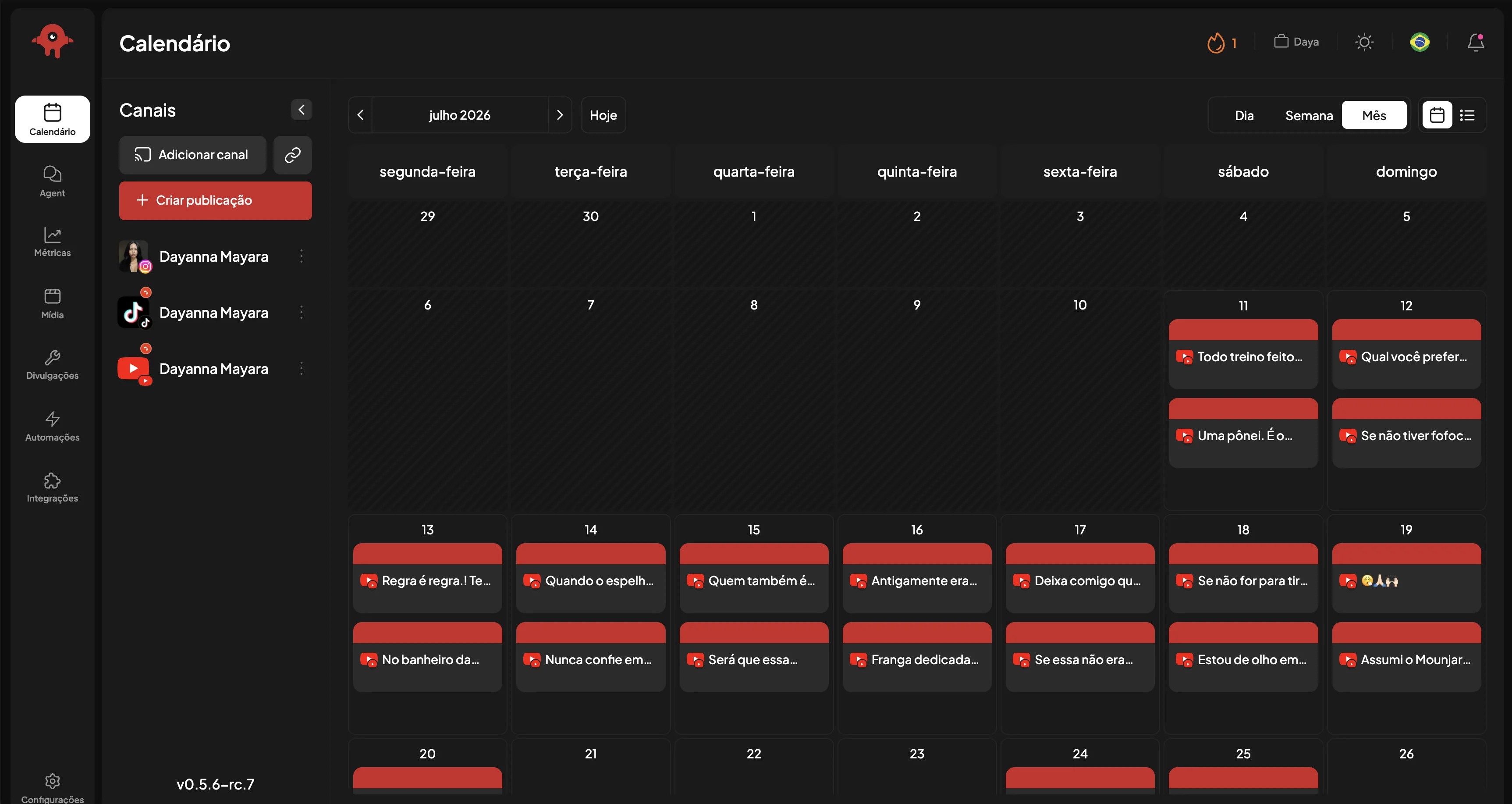 Calendário Inteligente